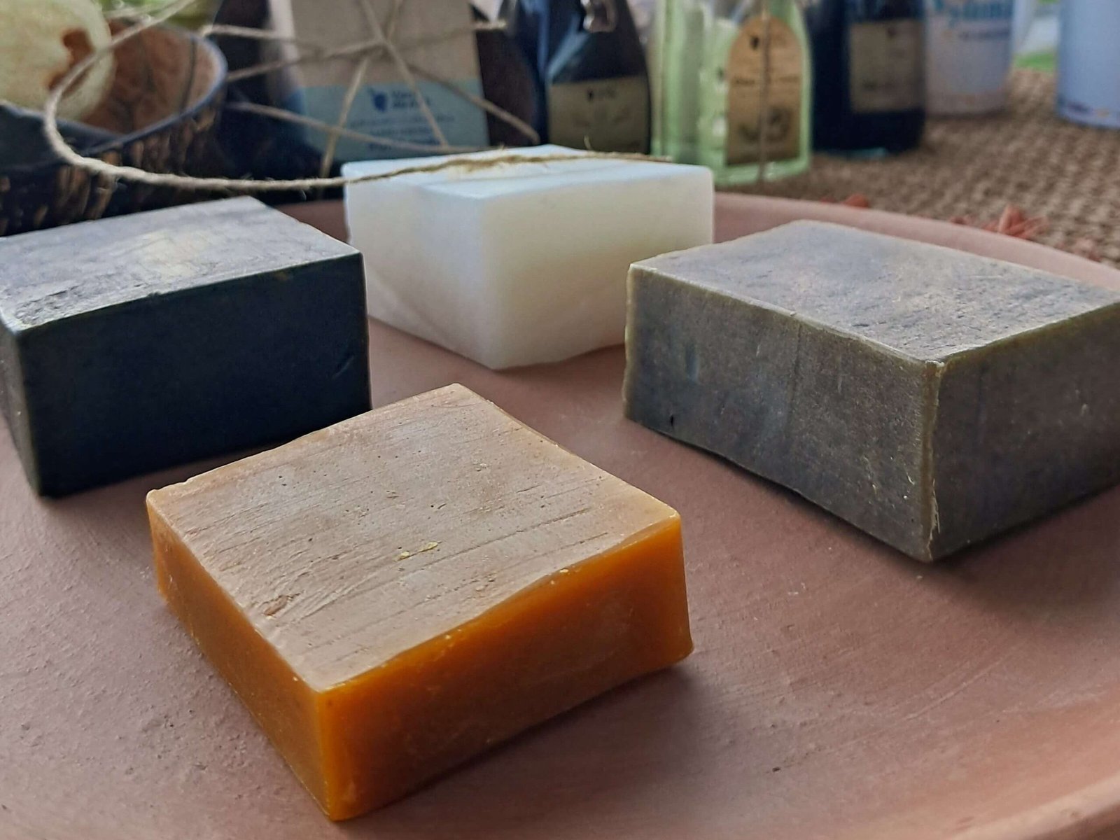 Sabonetes naturais em barra